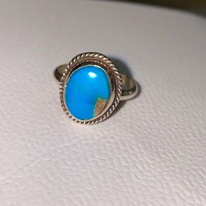 Sterling silver and turquoise ring